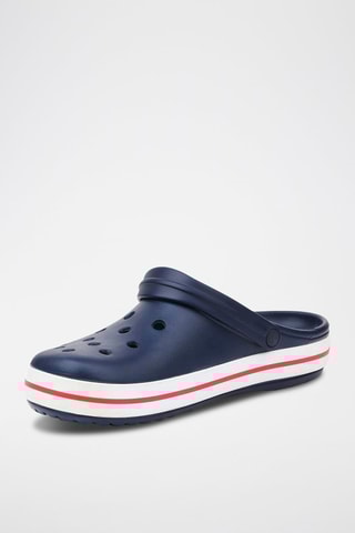 Sabots Crocband Clog Bleu marine et rouge