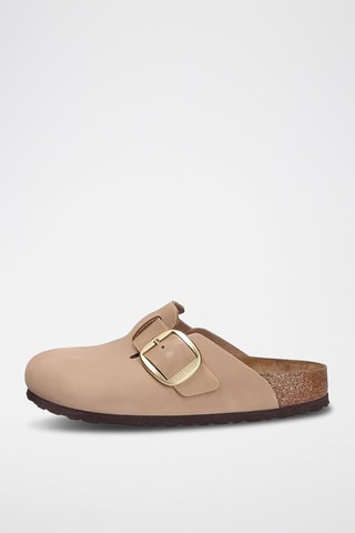 Sabots en nubuck Boston Big Buckle - Beige