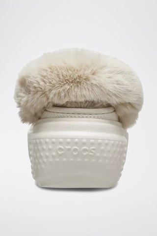 Sabots fourrés plateformes Stomp Lined Clog - Blanc