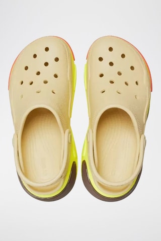 Sabots plateformes Bubble Crush Clog - Beige et jaune