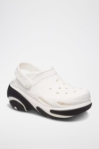 Sabots plateformes Bubble Crush Clog - Blanc et noir