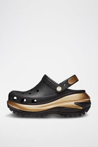 Sabots plateformes Mega Crush Metallic - Noir et doré