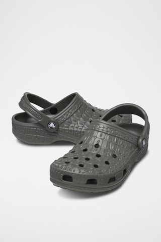 Sabots Classic Crocskin Clog Kaki