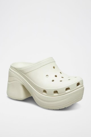 Sabots à talons Siren Clog - Ecru