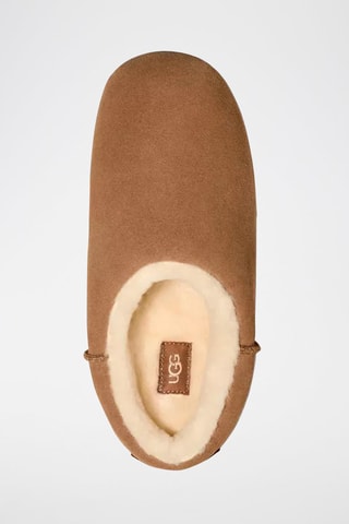 Sabots fourrés en nubuck W Pumped - Noisette