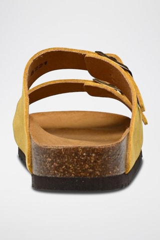 Mules en nubuck Josephine Jaune