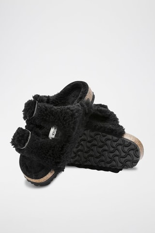 Mules en fourrure de mouton Arizona - Noir