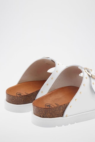 Mules en cuir Beatriz Blanc