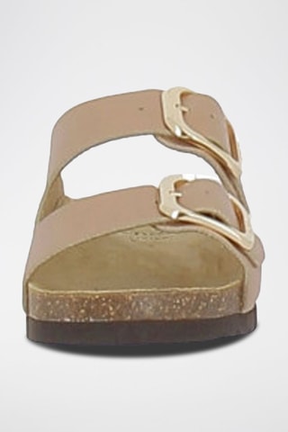 Mules en cuir Noelle Bronze