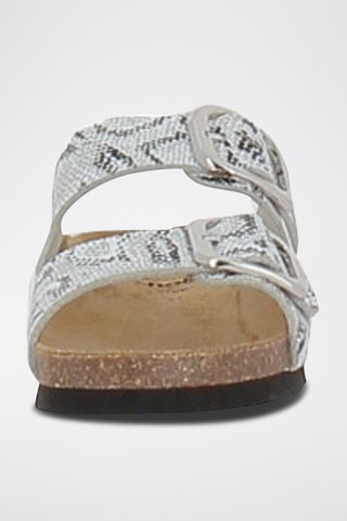 Mules Noelle Gris et argenté