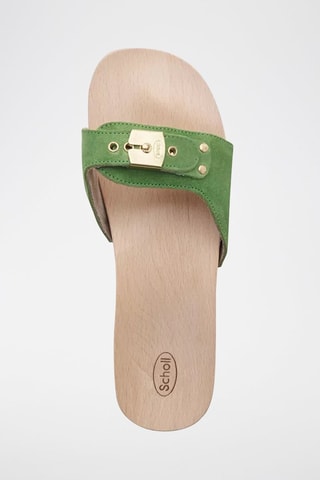 Mules en nubuck Pescura Vert