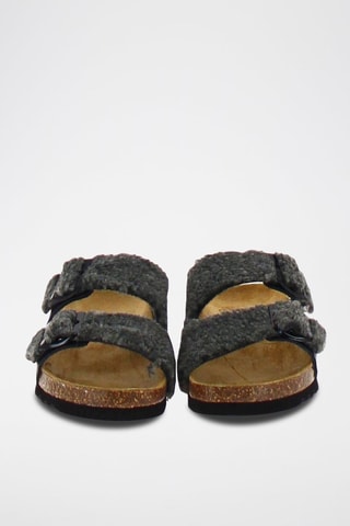 Mules Josephine Noir et gris