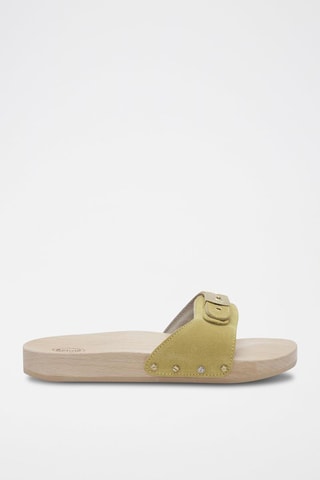 Mules en nubuck Pescura Jaune