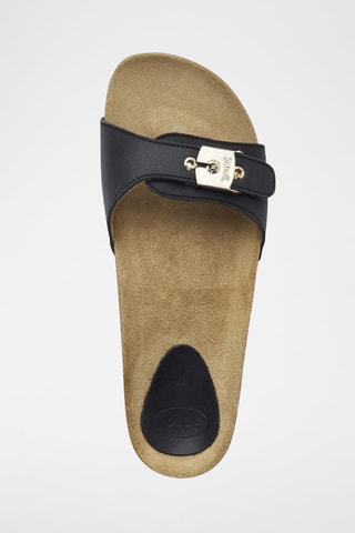 Mules en cuir Nina Noir