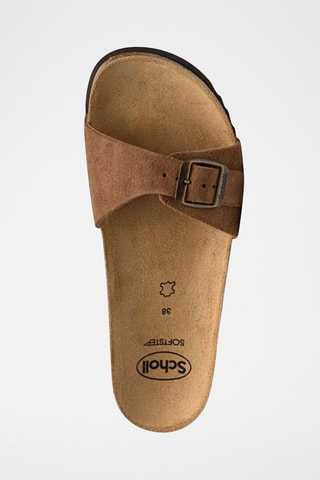 Mules en Nubuck Estelle Marron