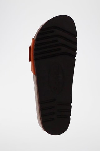 Mules en cuir Kathleen Orange