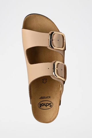 Mules en cuir Noelle Beige