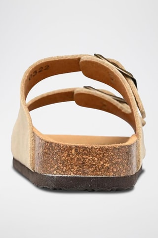 Mules en nubuck Alex Beige