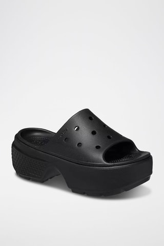 Mules plateformes Stomp Slide - Noir