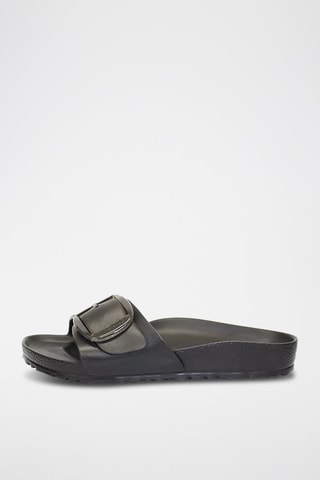 Mules Madrid Big Buckle - Noir