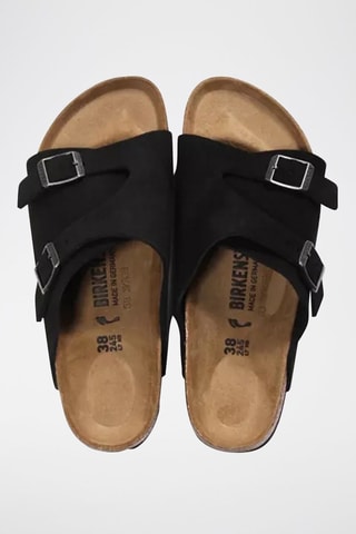 Mules en nubuck Zurich - Noir