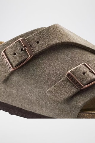 Mules en nubuck Zurich - Taupe