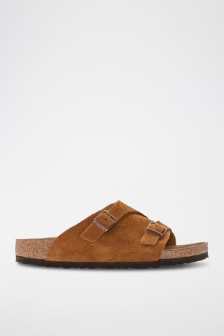Mules en nubuck Zurich - Camel