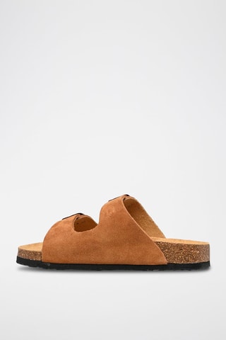 Mules en nubuck Alex Camel