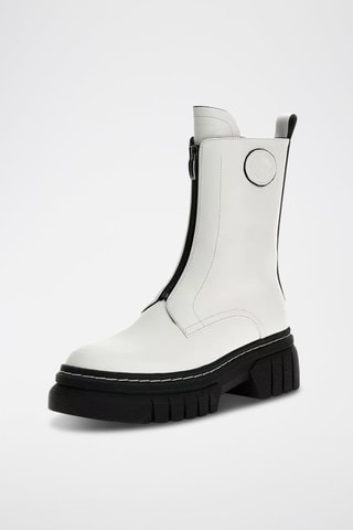 Bottines en cuir Annia - Blanc