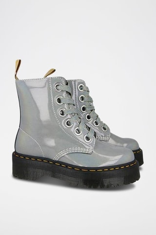 Bottines plateformes Vegan Molly Iridescent - Argenté