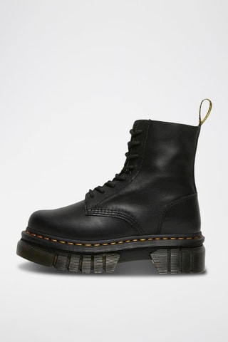 Bottines plateformes en cuir Audrick - Noir