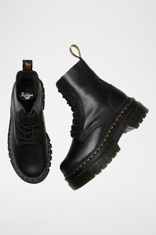 Bottines plateformes en cuir Audrick - Noir