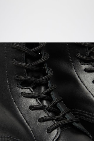 Bottines plateformes en cuir Audrick - Noir