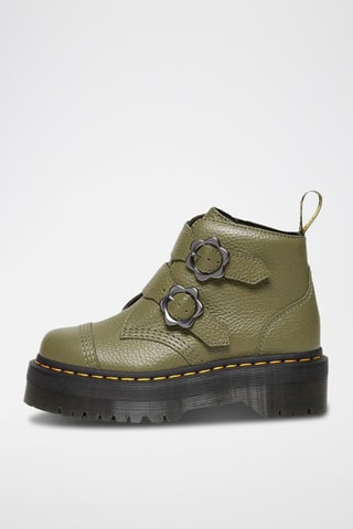 Bottines plateformes Devon Flower - Kaki