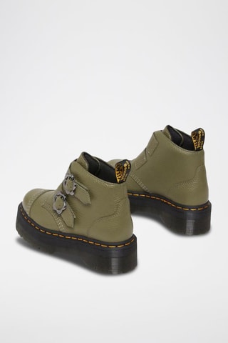 Bottines plateformes Devon Flower - Kaki