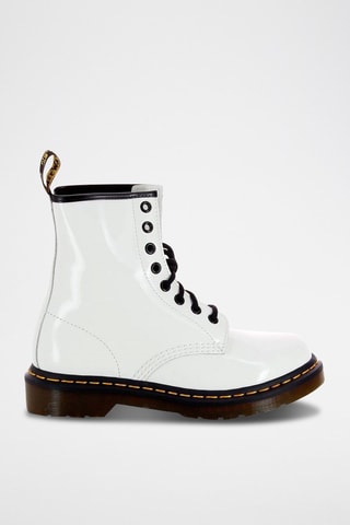 Bottines Patent Lamper en cuir - Blanc