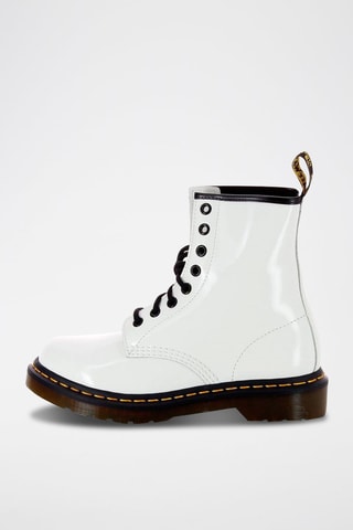 Bottines Patent Lamper en cuir - Blanc