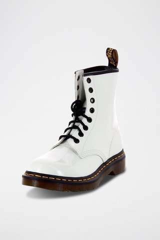 Bottines Patent Lamper en cuir - Blanc