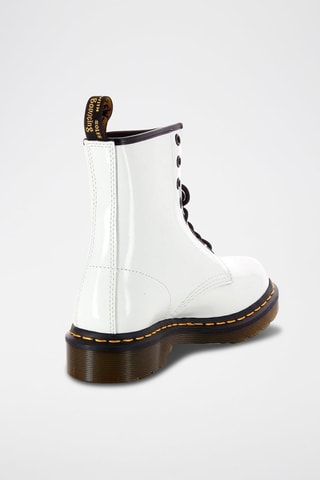 Bottines Patent Lamper en cuir - Blanc
