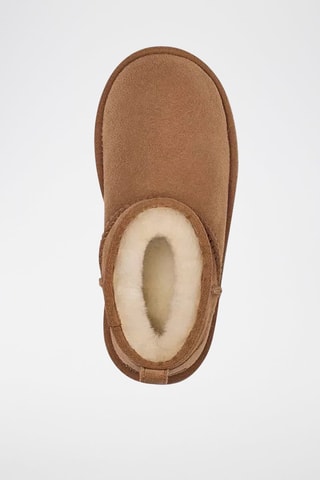 Bottines fourrées plateformes en nubuck K-Classic Ultra Mini - Marron