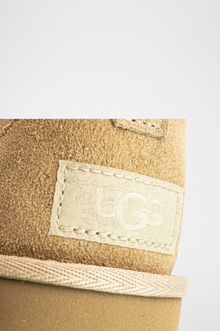 Bottines fourrées plateformes en cuir de mouton nubuck K-Classic Ultra Mini - Beige clair