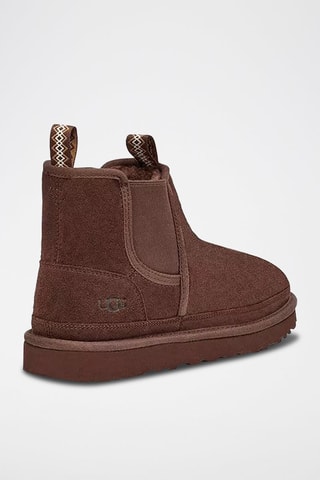 Bottines Chelsea fourrées en nubuck Numel - Marron