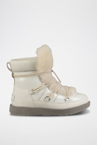 Bottines en cuir Highland  -  Blanc