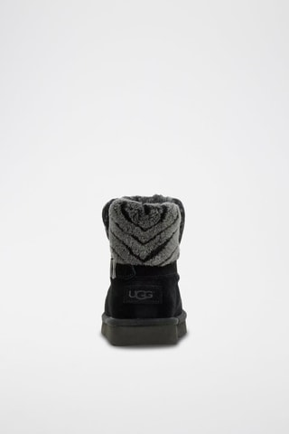 Bottines en cuir de mouton nubuck K-Analia - Noir