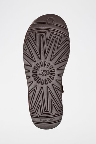 Bottines fourrées plateformes en nubuck Classic Mini - Marron