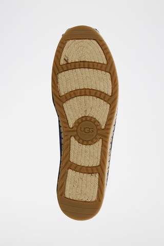 Slippers en cuir Sandrine Metallic Bleu marine