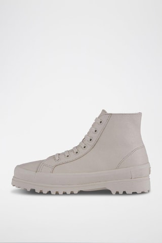 Sneakers montantes en cuir 2341-ALPINA - Beige