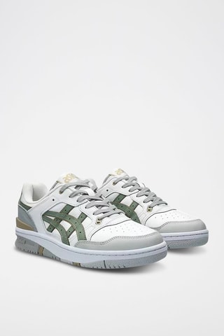 Baskets en cuir EX89 - Blanc et gris clair