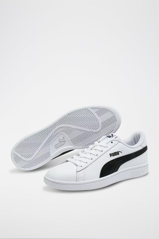 Sneakers en cuir Puma Smash V2 - Blanc et noir