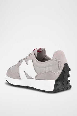 Sneakers en nubuck MS327 Gris et blanc
